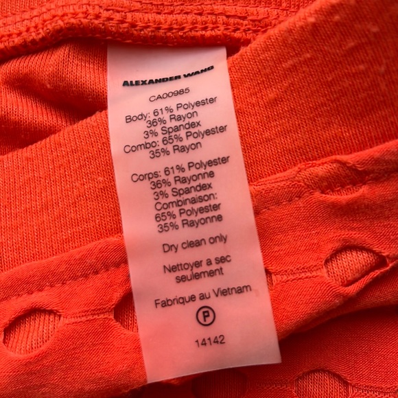 T by Alexander Wang circular Hole Mesh MIDI Pencil skirt - Picture 5 of 7